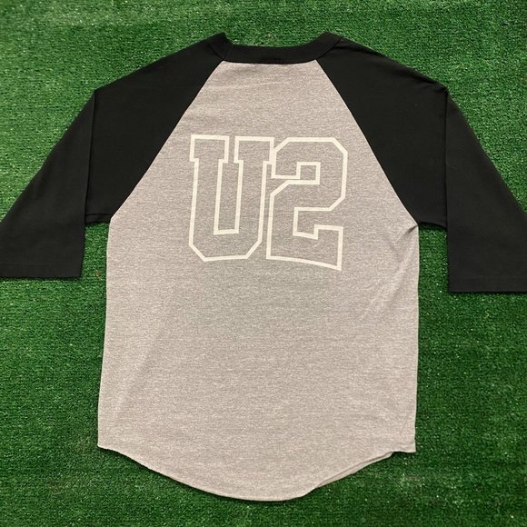 U2 Vertigo Tour Vintage Rock Band Raglan T-Shirt - Picture 4 of 5